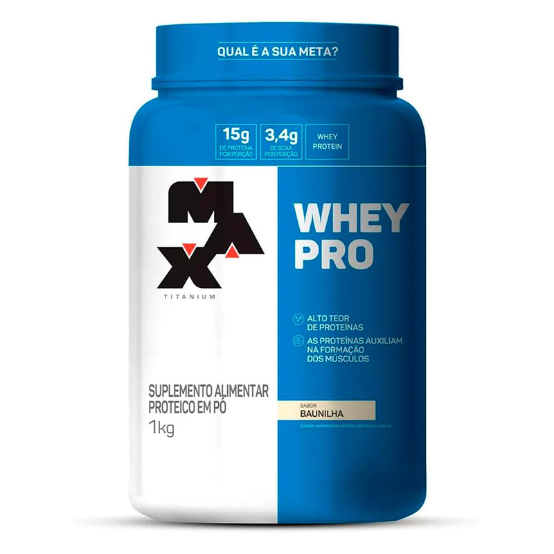 Max Titanium 100% Whey 1 KG - Vanilla