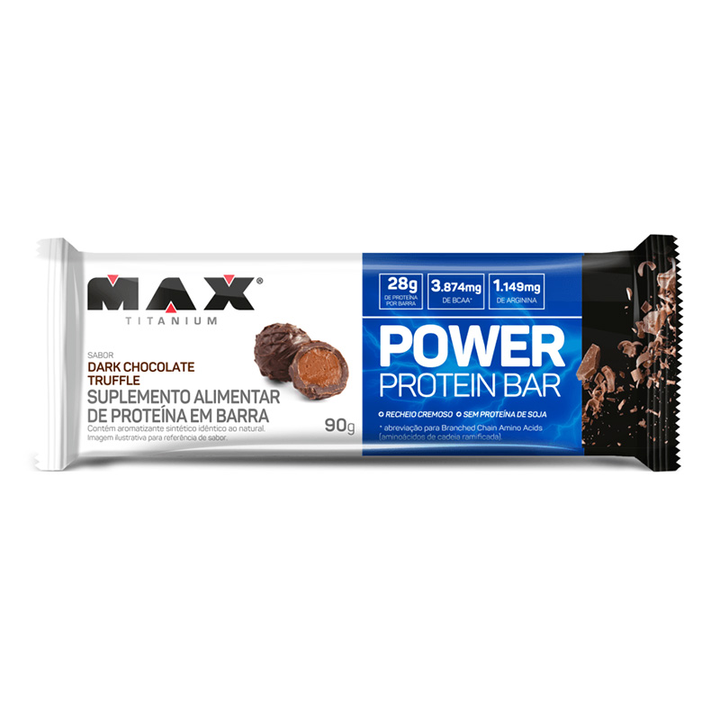 Max Titanium Power Protein Bar 90 G 12 Pcs in Box - Dark Chocolate Truffle Best Price in Dubai