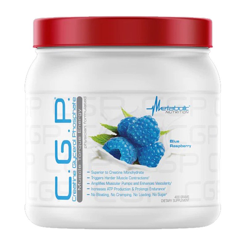 Metabolic Nutrition C.G.P Creatine Glycerol Phosphate 400g - Blue Raspberry