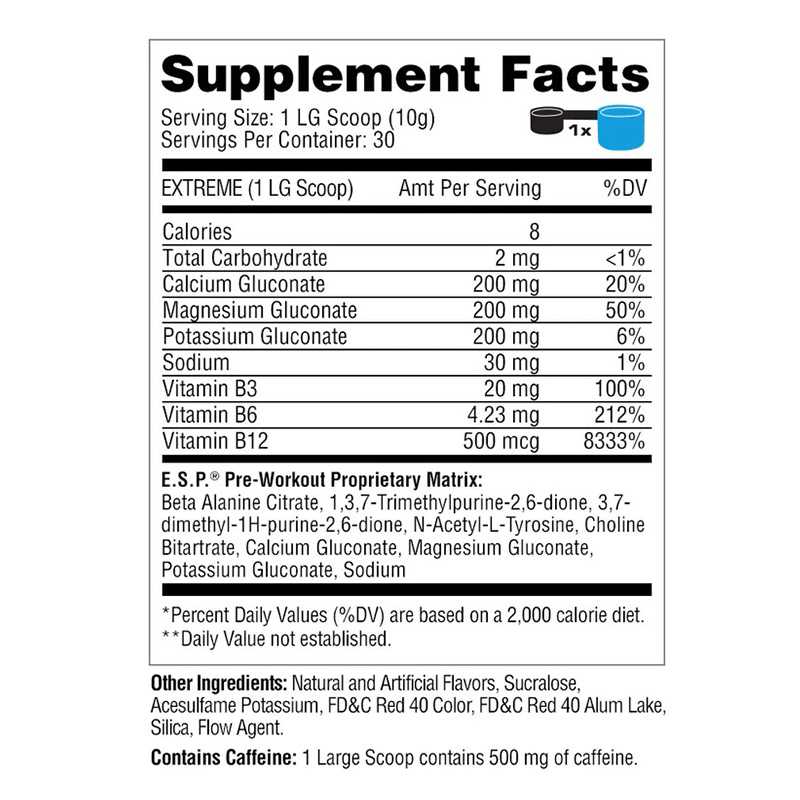 Metabolic Nutrition E.S.P Pre-workout 300g - Watermelon Best Price in Dubai