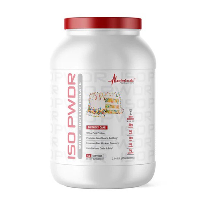 Metabolic Nutrition ISO Powder Whey Protein Isolate 3.04lb - Birthday Cake