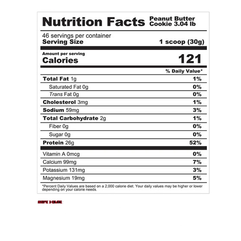 Metabolic Nutrition ISO Powder Whey Protein Isolate 3.04lb - Peanut Butter Cookie Best Price in Dubai