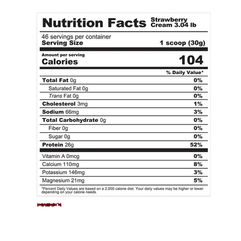 Metabolic Nutrition ISO Powder Whey Protein Isolate 3.04lb - Strawberry Creme Best Price in Dubai