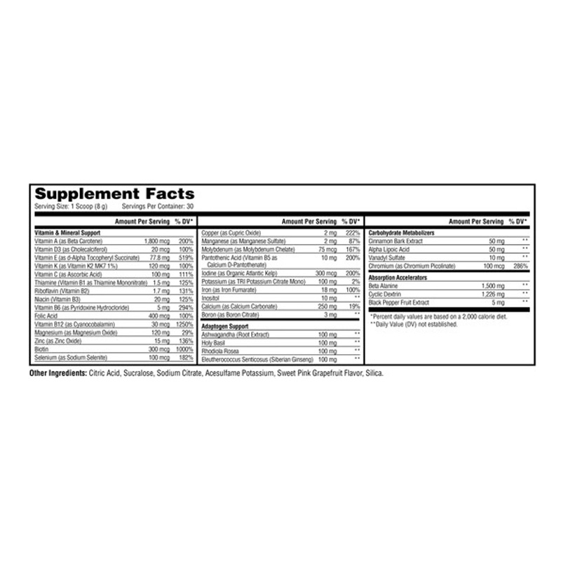 Metabolic Nutrition Vitagen 240g - Sweet Pink Grapefruit Best Price in Dubai