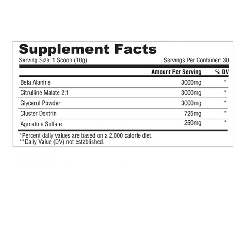 Metabollic Nutrition Stim Free Pump Pre Workout 300 G - Unflavored Best Price in Dubai