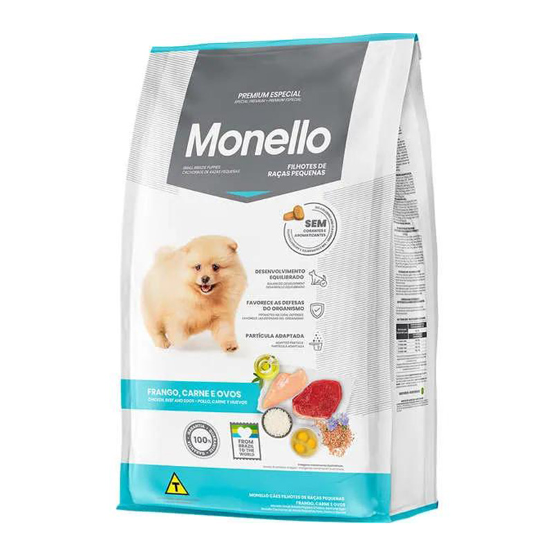 Monello Puppies Small Breeds Chicken, Beef & Eggs 1 Kg