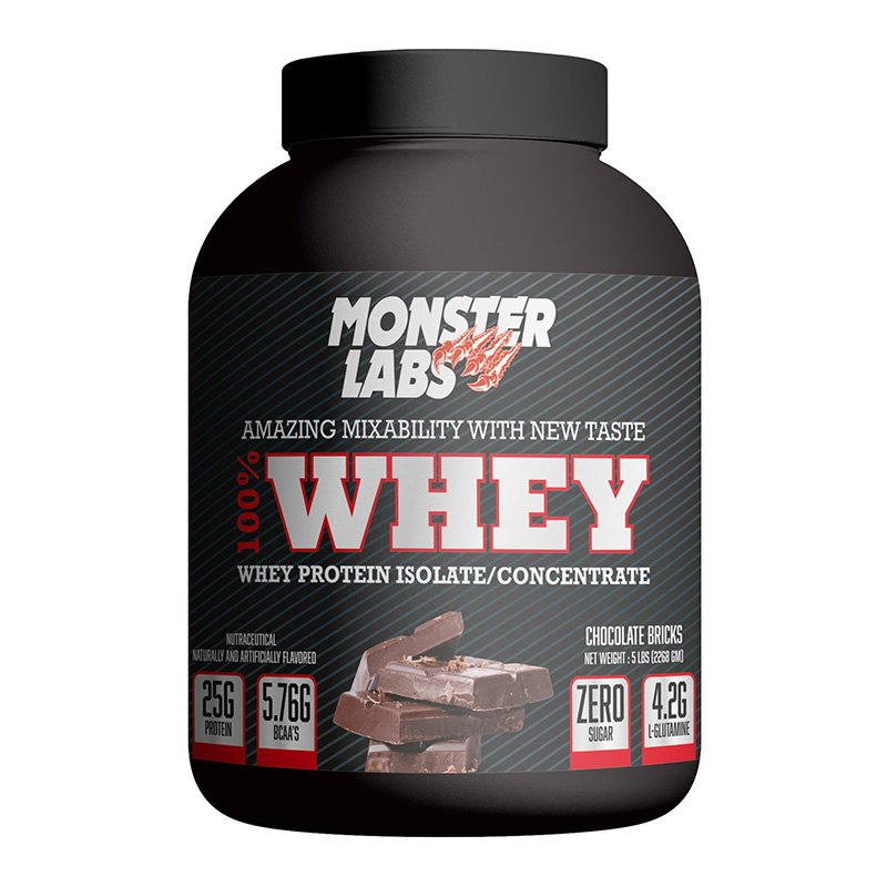 Monster Labs 100% Whey 5 lbs - Chocolate Bricks