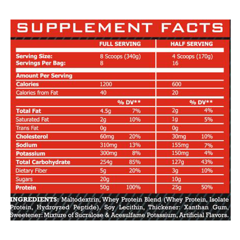 Monster Labs Real Mass Gainer 6 lbs - Chocolate Best Price in Abu Dhabi