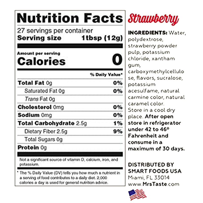 Mrs Taste Red Line Syrup 335 G Strawberry Best Price in Abu Dhabi