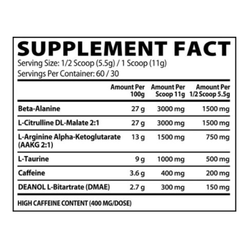 Muscle Rulz Extreme Pre Workout Pre Rulz 330 G - Green Apple Best Price in Dubai