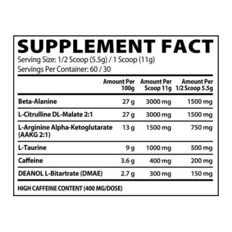 Muscle Rulz Extreme Pre Workout Pre Rulz 330 G - Pina Colada Best Price in Dubai