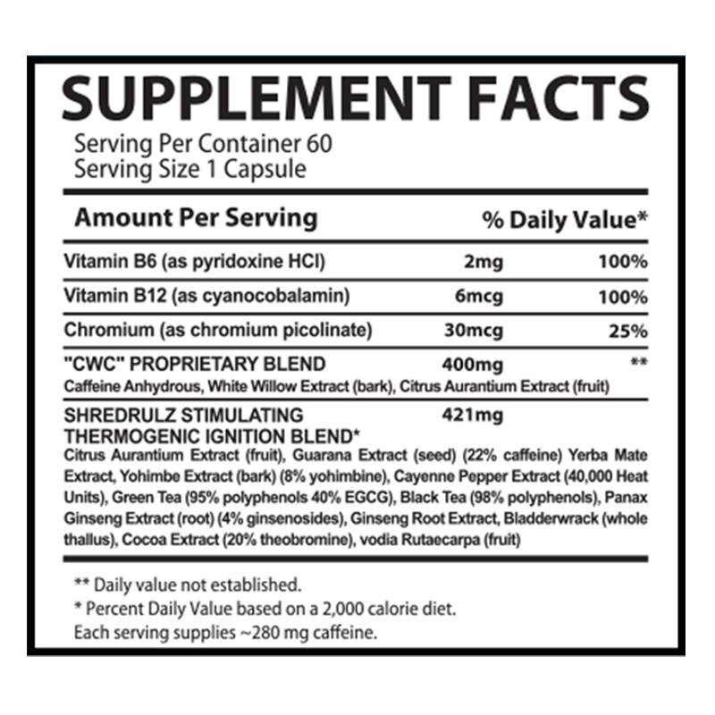 Muscle Rulz Shred Rulz 60 Capsules Best Price in Dubai