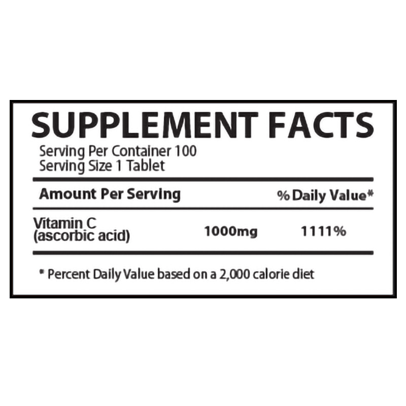 Muscle Rulz Vitamin C 1000 Mg 100 Tab Best Price in Abudhabi