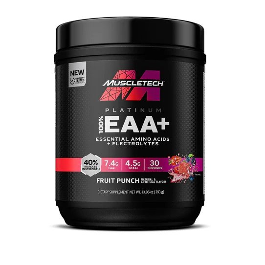 Muscle Tech Platinum 100% EAA+ 30 Servings - Fruit Punch