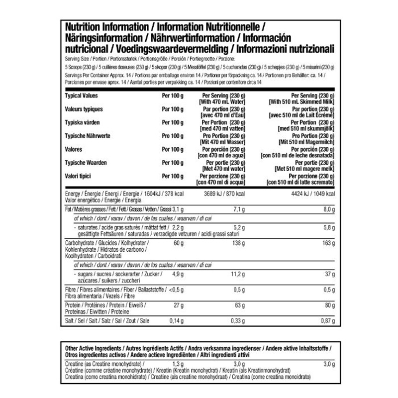 Muscletech Mass Tech Elite New 7lbs - Vanilla Cake Best Price in Dubai