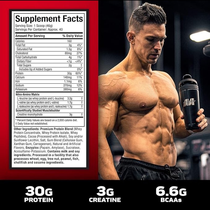 MuscleTech Nitro-Tech Whey Protein 4lbs - Milk Chocolate Best Price in UAE , Dubai, Abu Dhabi, Sharjah 