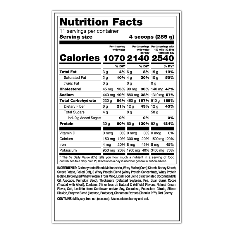 Mutant Mass Extreme 2500 9.7 Kg - Cookies N Cream Best Price in Dubai