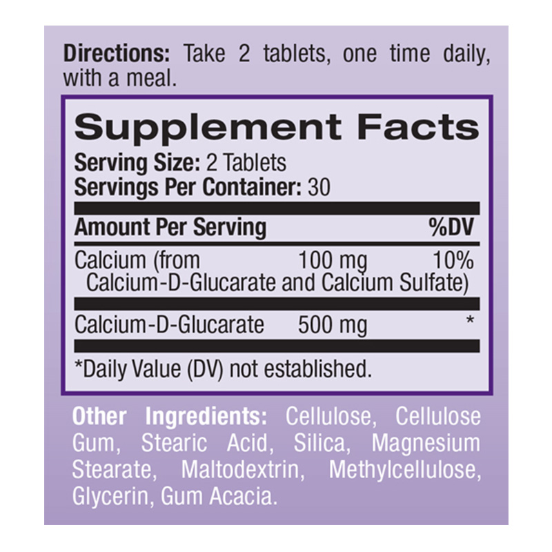 Natrol Calcium D-Glucarate 250Mg - 60 Tabs Best Price in UAE