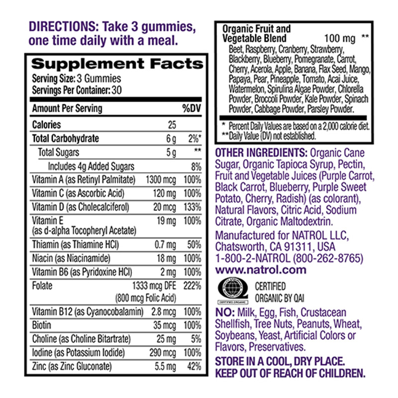 Natrol Gummies - Prenatal Multi Gummy 90 Ct Best Price in UAE