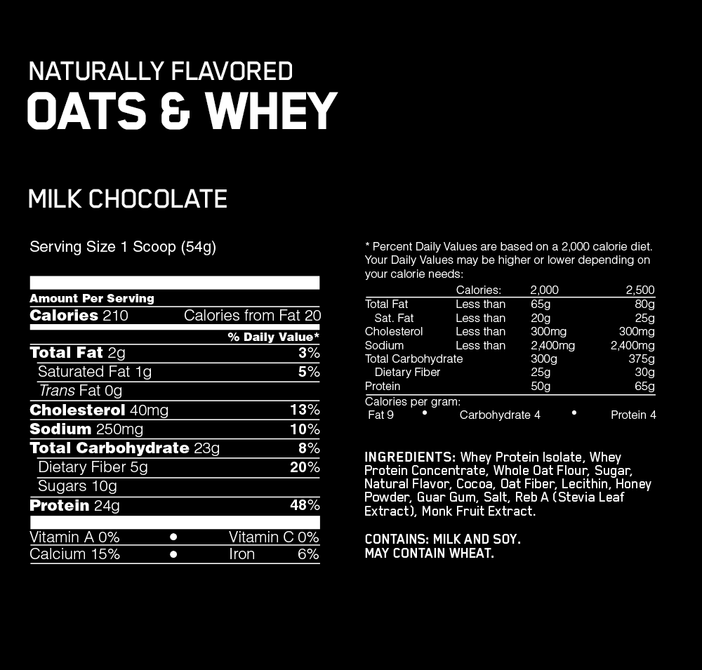 Natural Oats & Whey