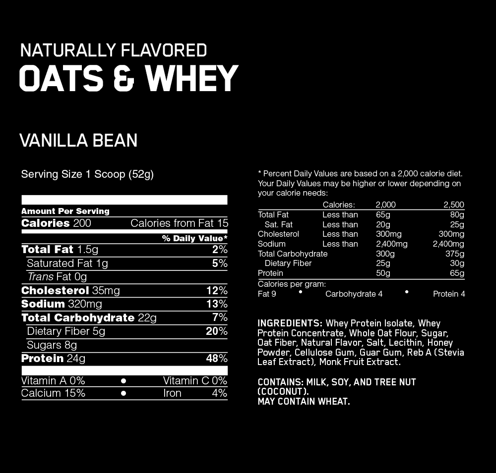 Natural Oats & Whey