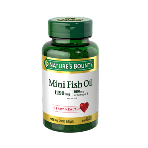 Natures Bounty Mini Fish Oil - 1290mg Per Serving (90 Tabs)