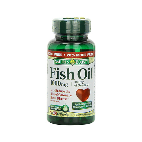 Natures Bounty Natural Fish Oil 1000mg (60 Tabs)
