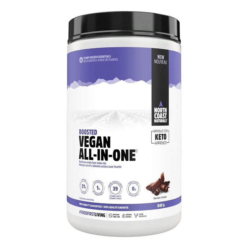 North Coast Naturals Boosted Vegan All-In-One 840G - Chocolate