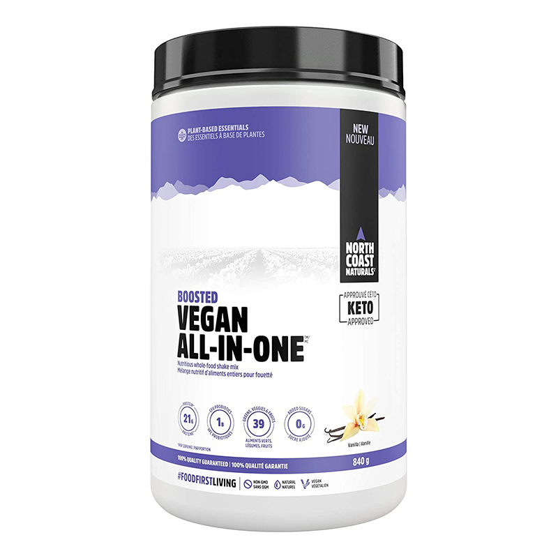 North Coast Naturals Boosted Vegan All-In-One 840G - Vanilla