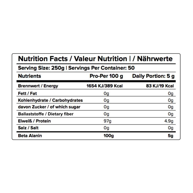 NP Nutrition Premium 100% Beta Alanin 250 G Best Price in Dubai