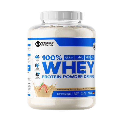 NP Nutrition Premium 100% Whey Protein Powder Drinks 2 KG Strawberry Chocolate
