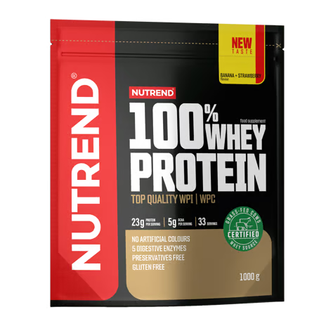 Nutrend 100% Whey Protein 1000 G - Banana N Strawberry