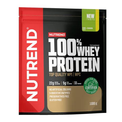 Nutrend 100% Whey Protein 1000 G - Kiwi Banana