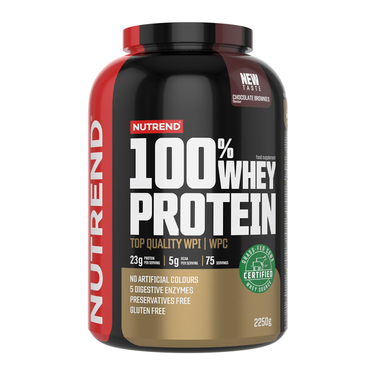 Nutrend 100% Whey Protein 2250 G - Chocolate Brownie