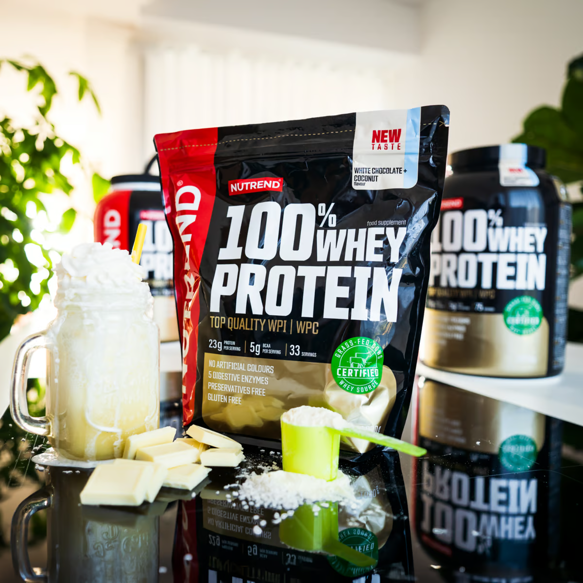 Nutrend 100% Whey Protein 2250 G - Pistachio Best Price in Abu Dhabi