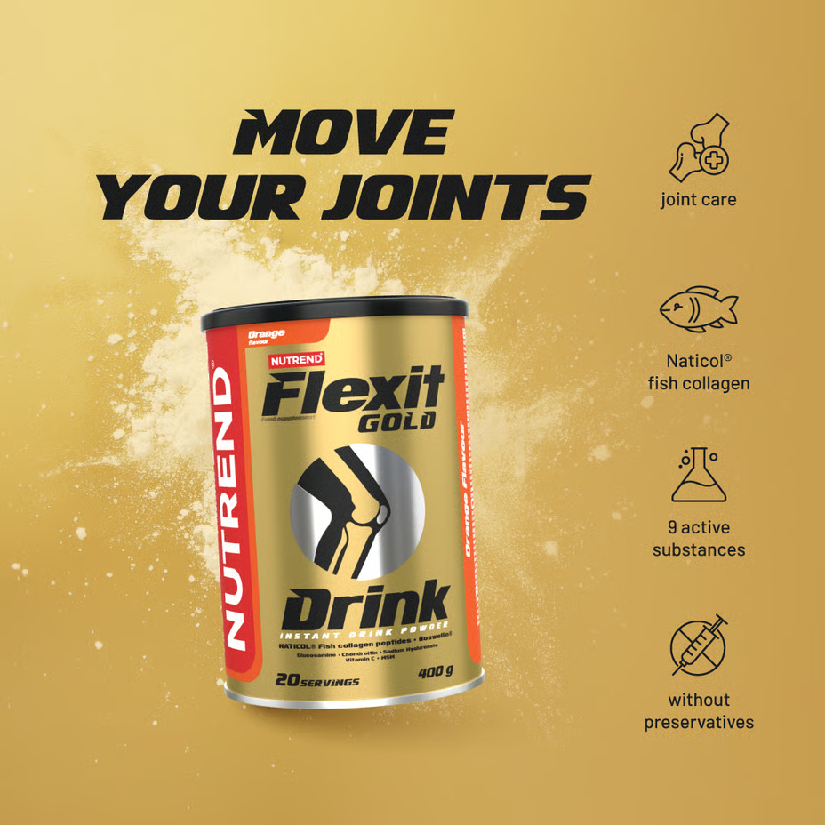 Nutrend Flexit Gold Drink 400 G - Apple Best Price in Abu Dhabi
