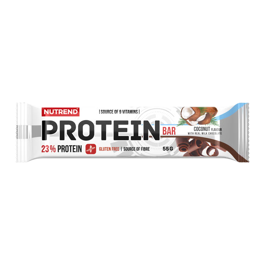 Nutrend High Protein Bar 55 G - Coconut in Milk Chocolate x 10 Bars