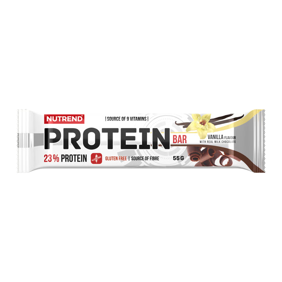 Nutrend High Protein Bar 55 G - Vanilla in Milk Chocolate x 10 Bars