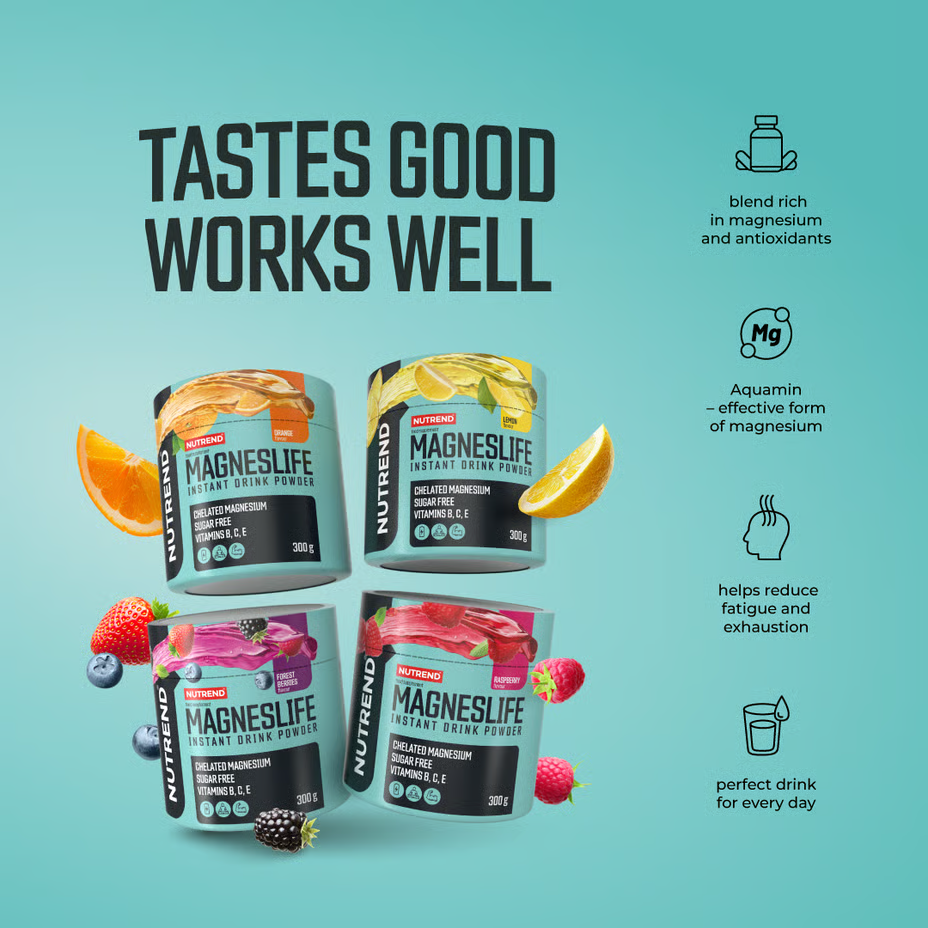Nutrend Magneslife Instant Drink Powder 300 G - Orange Best Price in Abu Dhabi