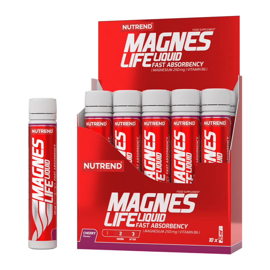 Nutrend Magneslife Magnesium Liquid Shot 25 ml 10 Pcs in Box - Sour Cherry