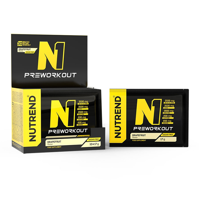 Nutrend N1 Pre-Workout 10x17 G - Grape Fruit