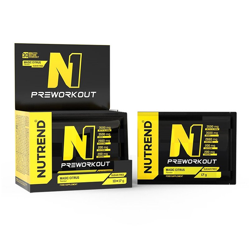 Nutrend N1 Pre-Workout 10 x 17 G - Magic Citrus