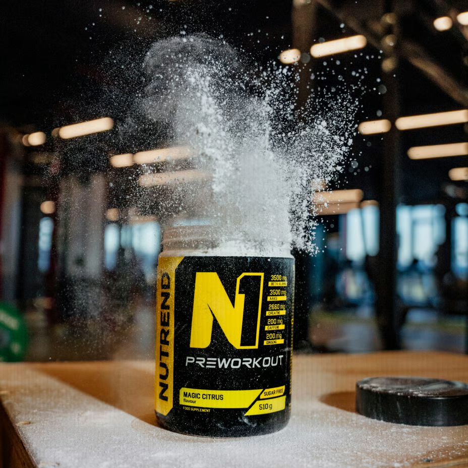 Nutrend N1 Pre Workout Supplement 255 G - Blue Raspberry Best Price in Abu Dhabi