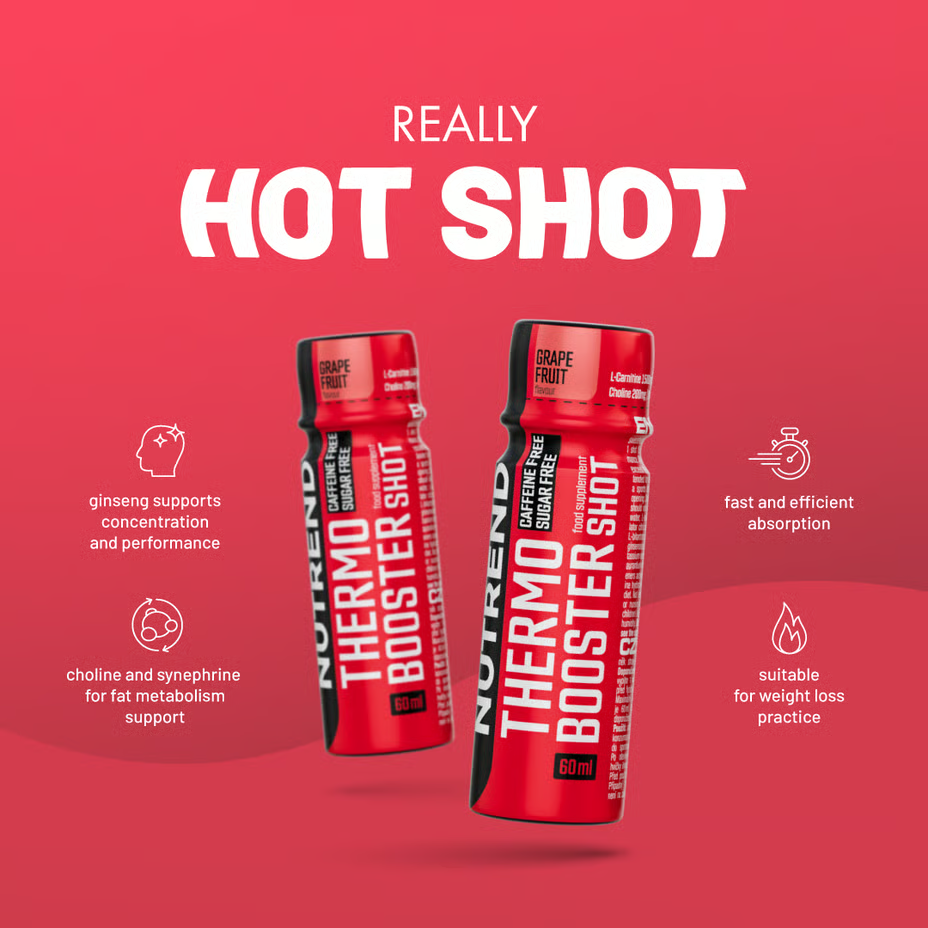 Nutrend Thermo Booster Shot 60 ml 20 Pcs in Box - Grapefruit Best Price in Abu Dhabi