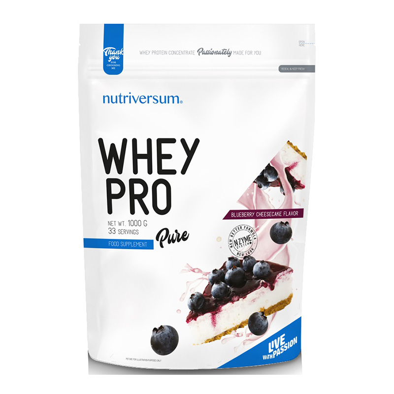 Nutriversum Pure Whey Pro 1000 G - Blueberry Cheesecake