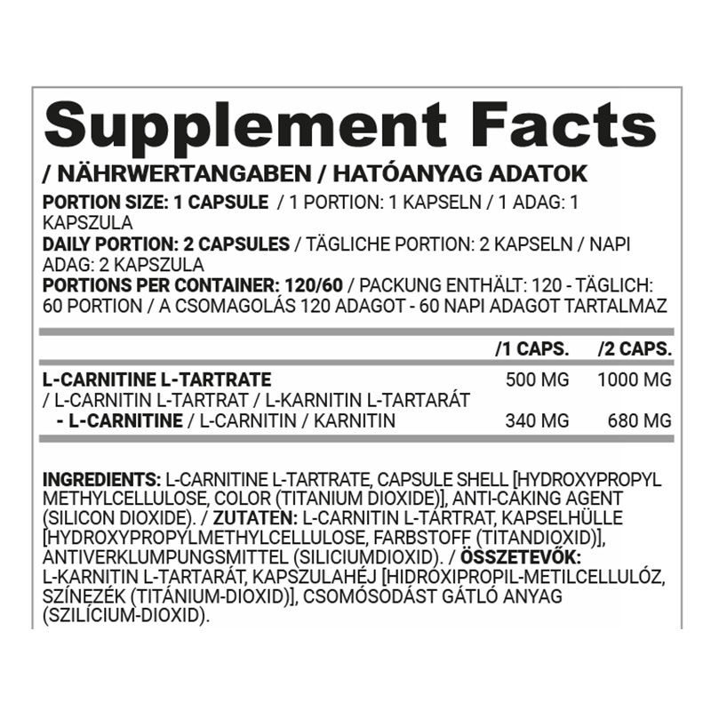 Nutriversum W Shape L Carnitine 120 Caps Best Price in Dubai