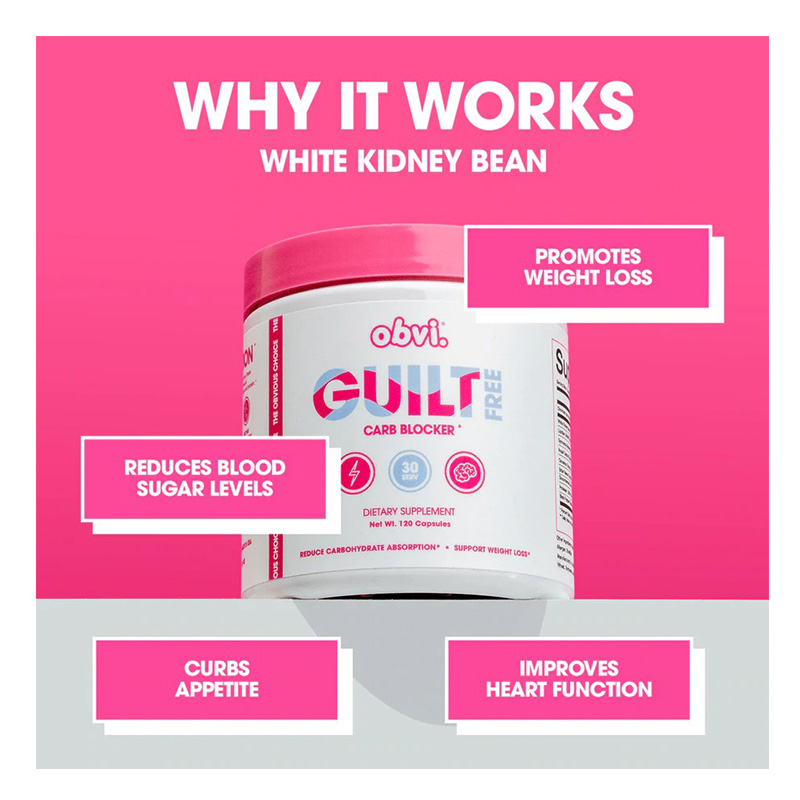 Obvi Guilt Free Carb Blocker 120 Capsules Best Price in Dubai