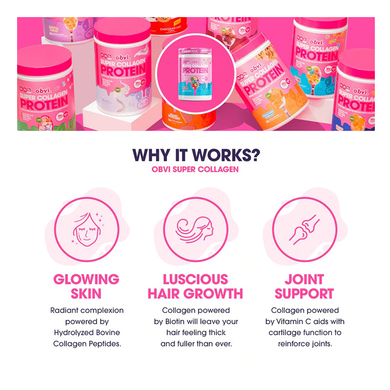 Obvi Super Collagen Cinna Cereal 384g Best Price in Dubai