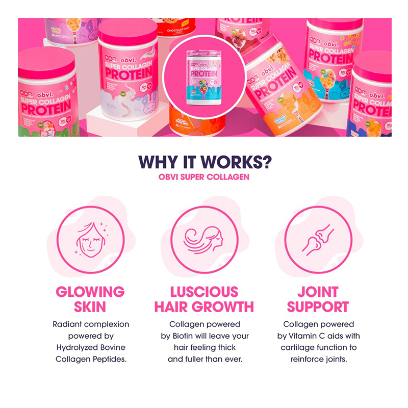 Obvi Super Collagen Unflavored 384g Best Price in Dubai