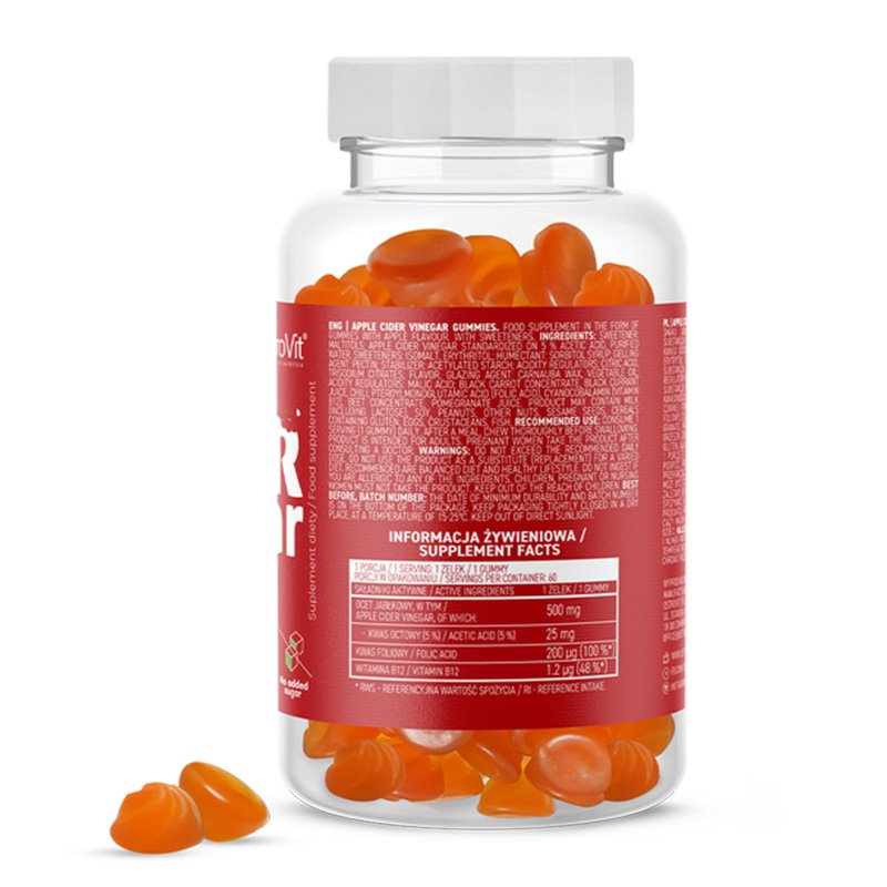 OstroVit Apple Cider Vinegar Gummies 60 pcs Best Price in Dubai